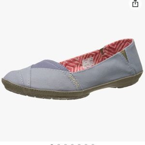 Crocs Angeline Flats Smokey blue gray canvas